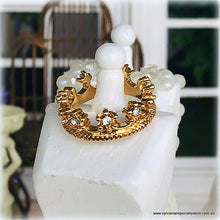 Dollhouse miniature crown royal coronation queen princess