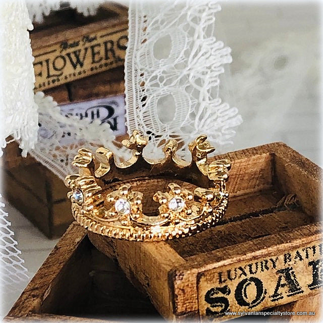 Princess Crown - Gold "Diamonds" 2.2 cm - Miniature