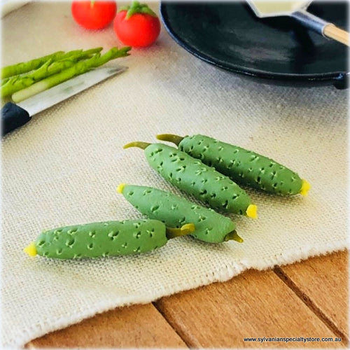 Cucumbers  x 4 - Miniature
