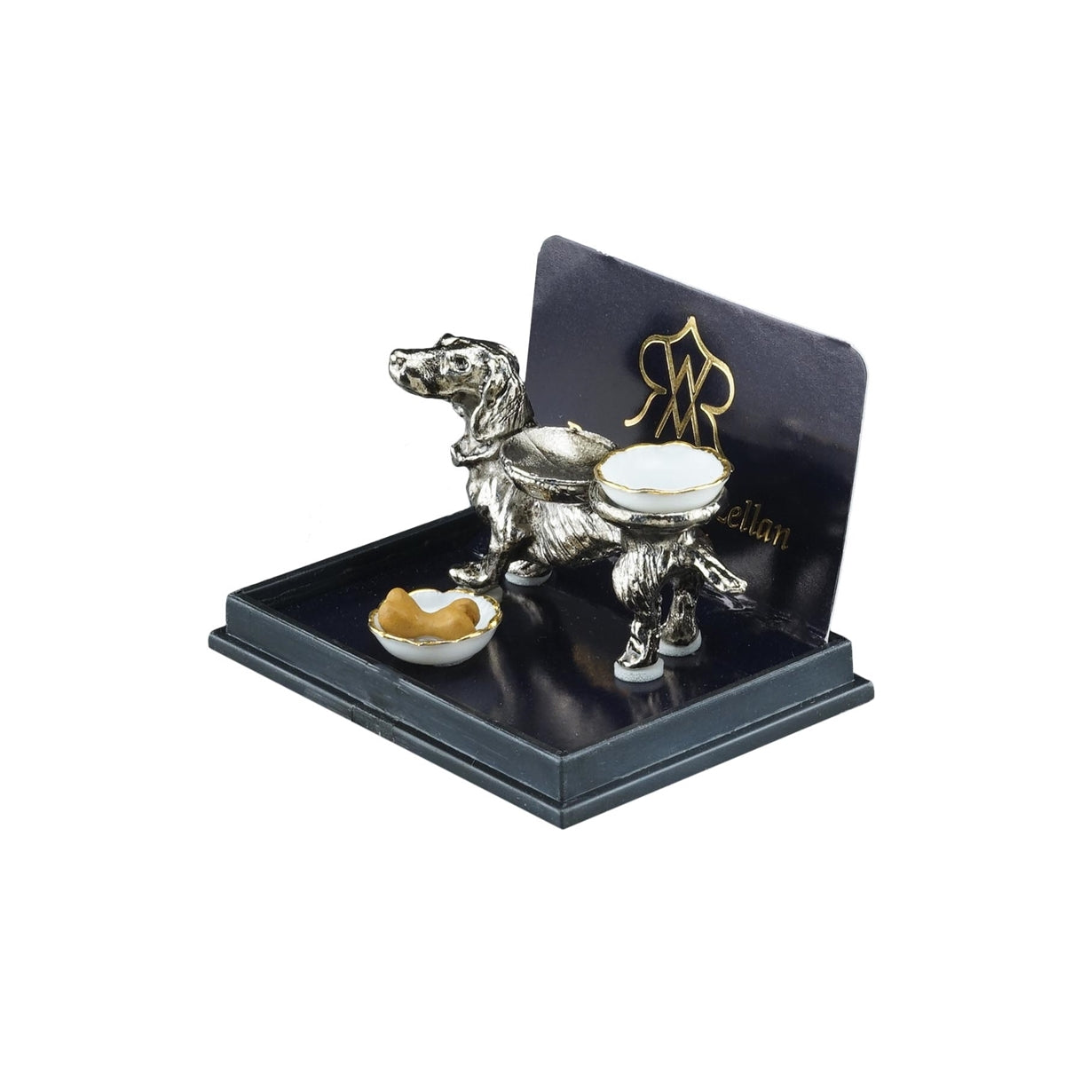 Daschund Dog Bowl Holder - Miniature