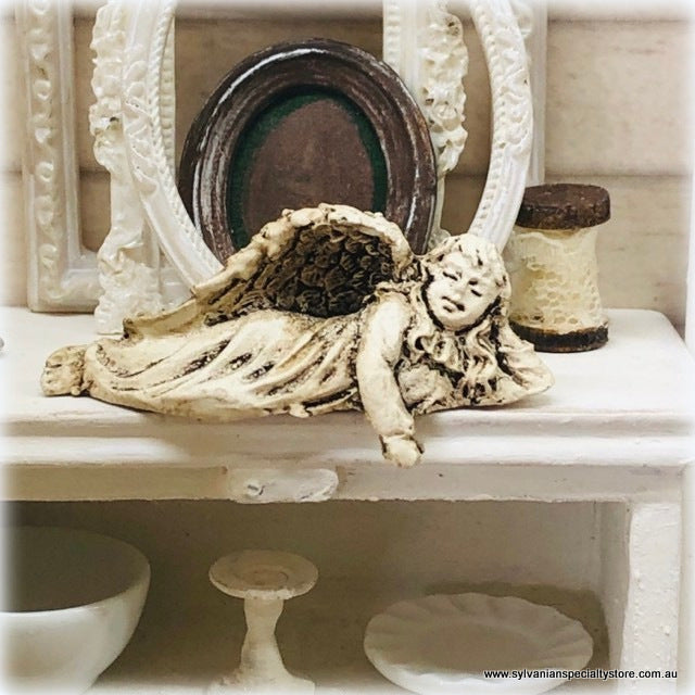 Dollhouse Miniature Angel Cherub Shelf Sitter ornament