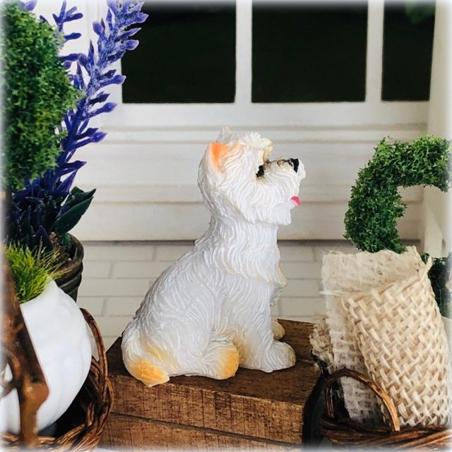 Dollhouse animal pet Westie Highland Terrier