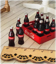 Dollhouse miniature coca cola bottles