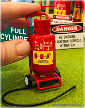 Dollhouse miniature fire extinguisher fire station
