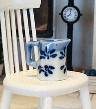 Dollhouse farmhouse miniature blue jug