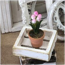 Dollhouse Miniature Tulip pink white
