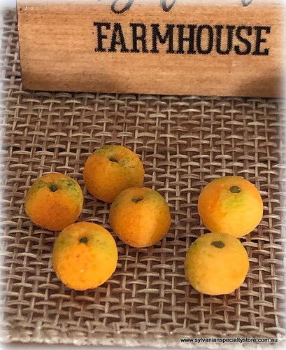 Oranges x 6 - Miniature