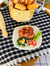 Steak and Vegetables on Plate - Miniature