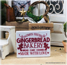 Sign - Gingerbread Bakery- Miniature