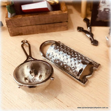 Dollhouse Miniature Grater and Sieve kitchen utensils