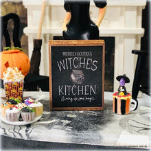 Sign Dollhouse Halloween Witch's kitchen