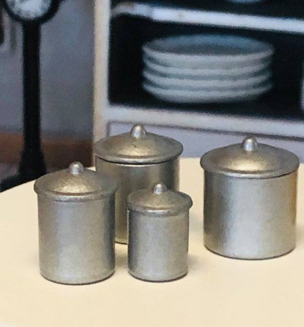 Set of Metal Canisters - miniature