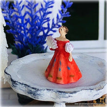 Ornament - Orange Lady Figurine - Miniature