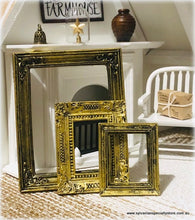 Dollhouse Frames antiqued gold set of 3