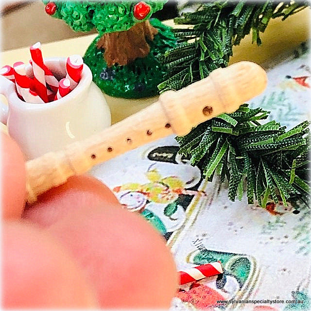 Dollhouse Miniature recorder instrument