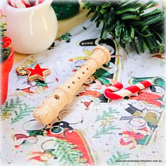 Dollhouse Miniature recorder instrument