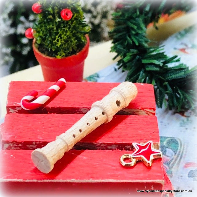 Dollhouse Miniature recorder instrument