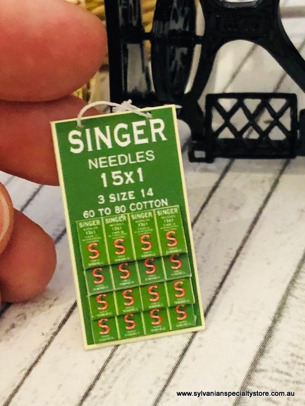 Dollhouse miniature Needle card sewing accessories