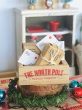 Dollhouse miniature post office north pole christmas crate