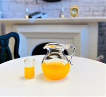 Doll house miniature orange juice jug