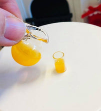 Orange juice jug and glass - Miniature