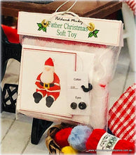 Dollhouse miniature Father Christmas Soft Toy  kit Christmas shop