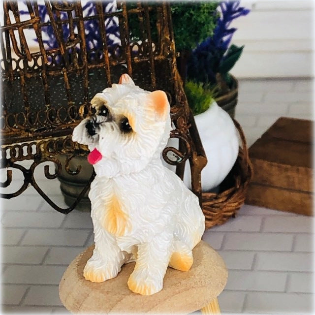 Dollhouse animal pet Westie Highland Terrier