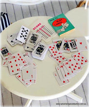 Dollhouse miniature 1:12 playing cards deck
