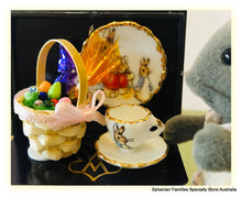 Easter Basket and Peter Rabbit porcelain set - Miniature