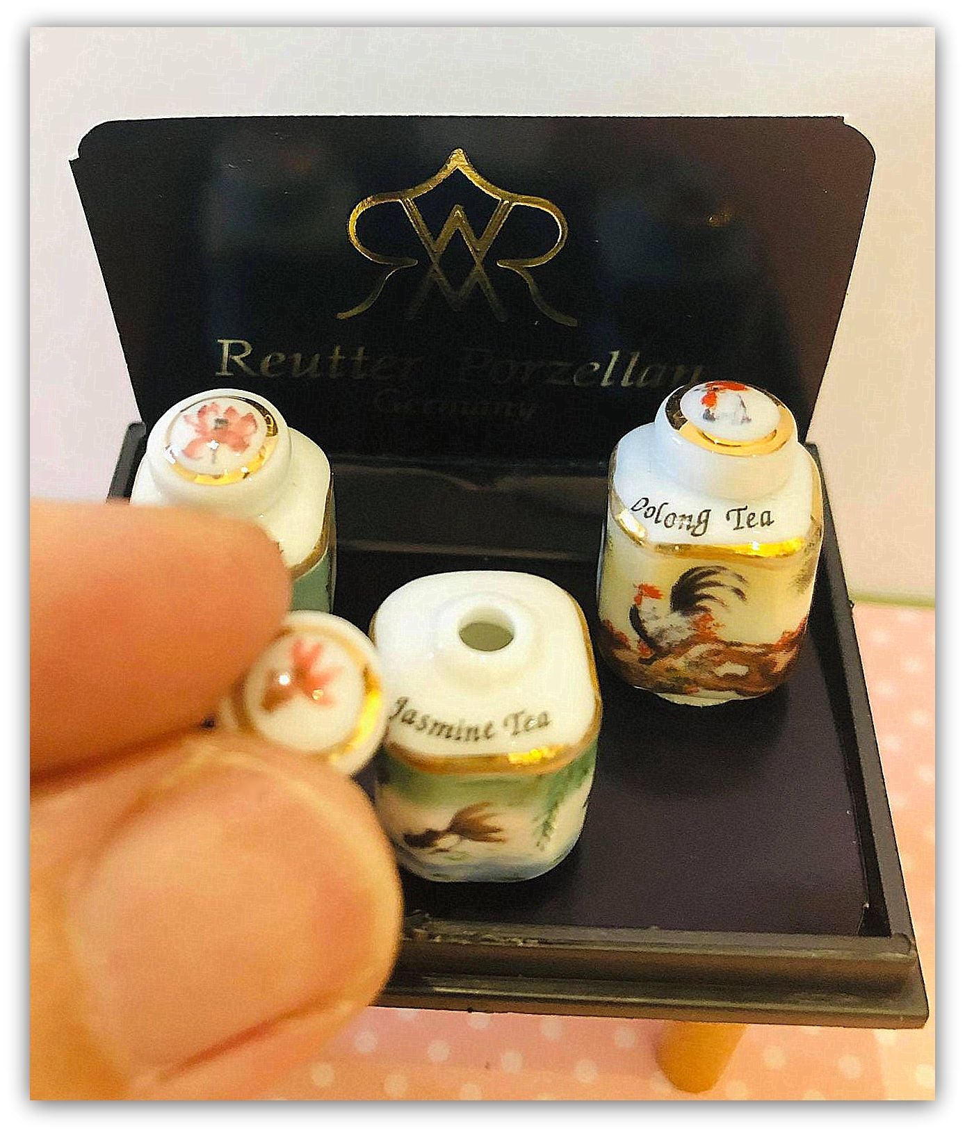 Asian Tea Boxes x 3 - Miniature