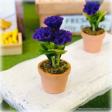 Purple Flower in Pot - Miniature