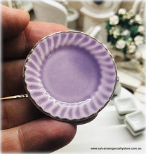 Large Serving Plate - 4 cm - Purple - Miniature