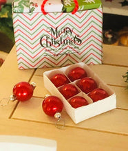 Christmas Ornaments - Red - Miniature