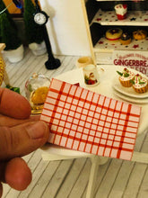 Red Tea Towel - Miniature