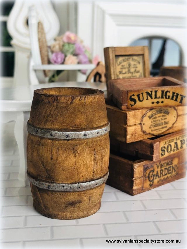 Rustic Barrel - Miniature