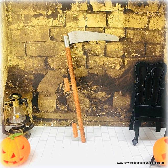 Dollhouse Miniature Scythe tool 