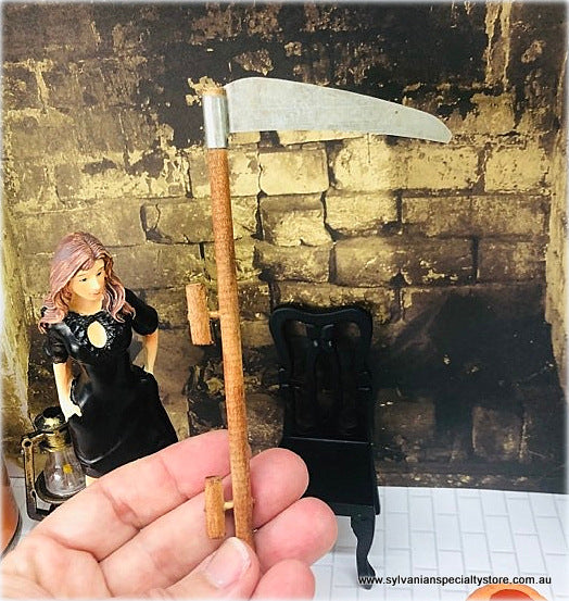 Dollhouse Miniature Scythe tool 