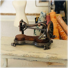 Dollhouse miniature vintage style sewing machine
