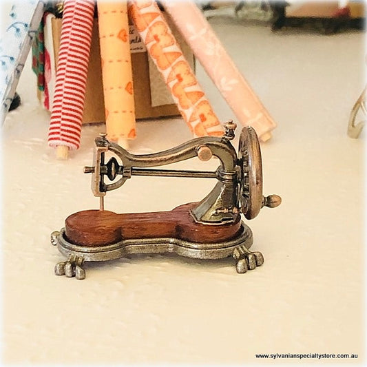 Dollhouse miniature vintage style sewing machine