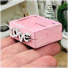 Shabby Chic Pink Crate - Miniature