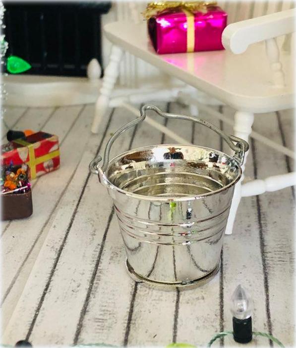 Shiny Metal Bucket - Miniature