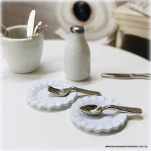 White Side Plates - Metal - Small - 1 cm