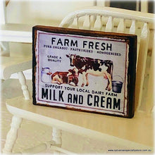 Sign - Farm Fresh Milk and Cream - Miniature
