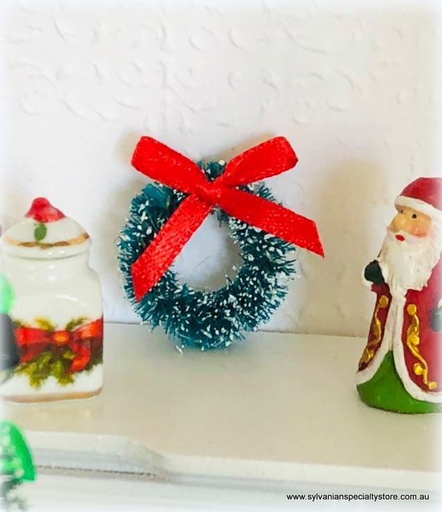 Christmas Wreath Small - 2.5 cm diameter - Miniature