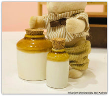 Dollhouse miniature stoneware pottery jars rustic