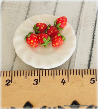 Dollhouse miniature straweberries fruit
