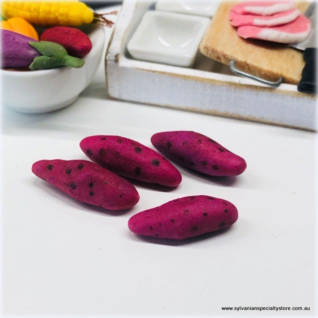 Dollhouse Miniature Vegetable Food Sweet potatoes market day