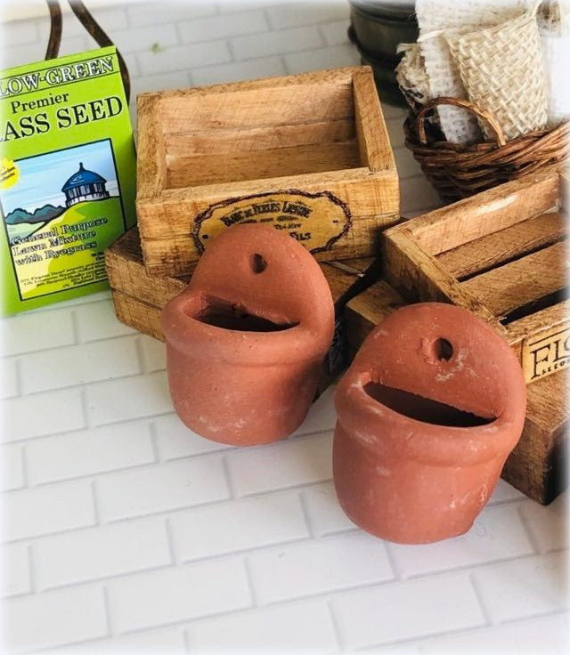 Terracotta Wall Planters - Miniature