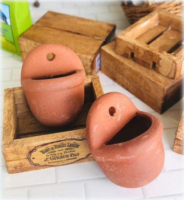 Terracotta Wall Planters - Miniature