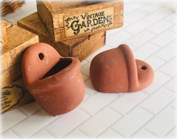 Terracotta Wall Planters - Miniature